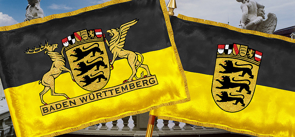  Baden Wrttemberg Fahne, Flagge Baden-Wrttemberg
