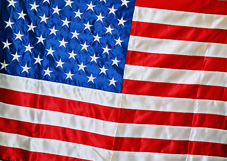 hímzett amerikai zászló