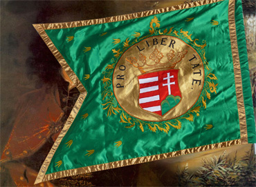 Kuruc Lovassági zászló, történelmi zászló