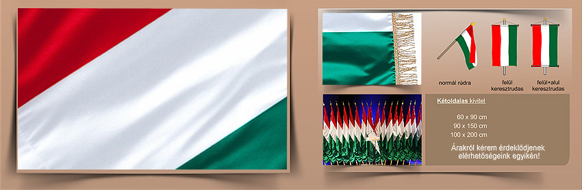 selyem magyar zászló